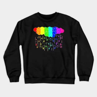 Rainbow Rain Cloud Crewneck Sweatshirt